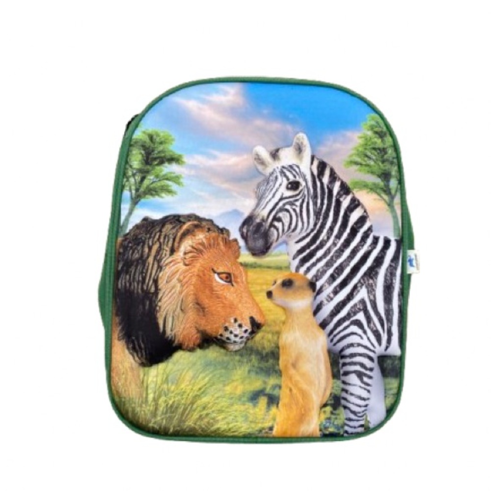 Mojo/Animal Planet Kids 3D Safari Animal Backpack with Mat & Animals Imaginative